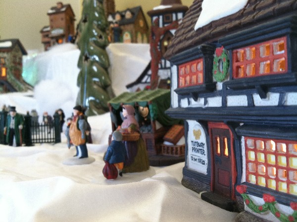 2011 Christmas village closeup