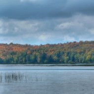 Autumn colors over Tupper Lake